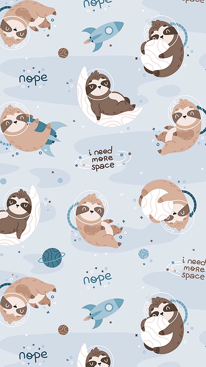 Cartoon Sloth Iphone, kawaii sloth HD phone wallpaper