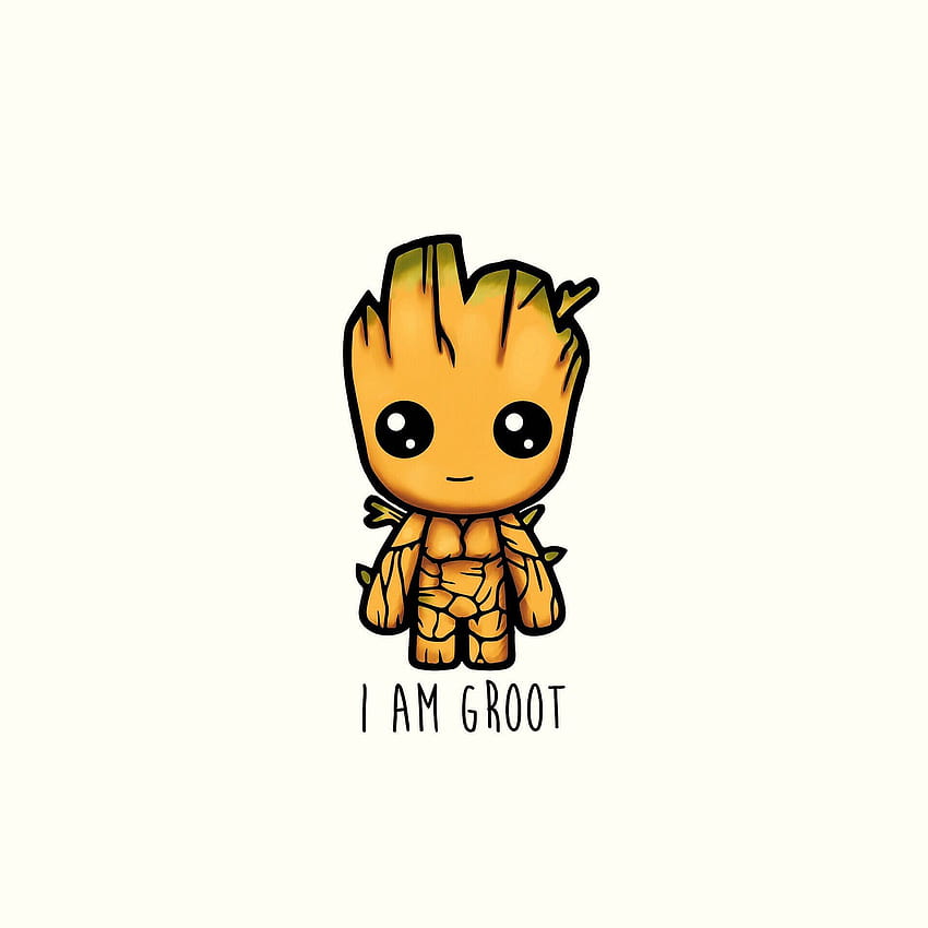 I AM Groot, cute baby groot HD phone wallpaper