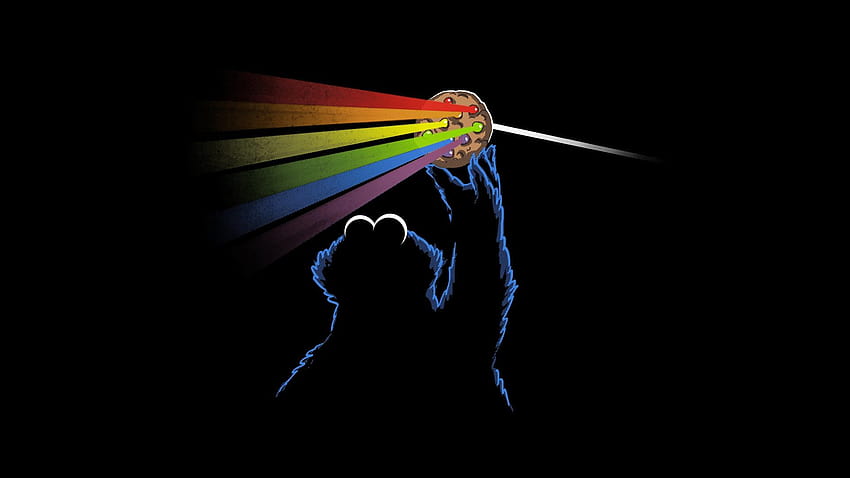 Pink Floyd ด้านมืดของคุกกี้มอนสเตอร์ / และคุกกี้มอนสเตอร์ตลกๆ วอลล์เปเปอร์ HD