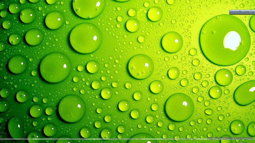 Zielone tła w stylu bąbelków, Windows 10 zielony Tapeta HD