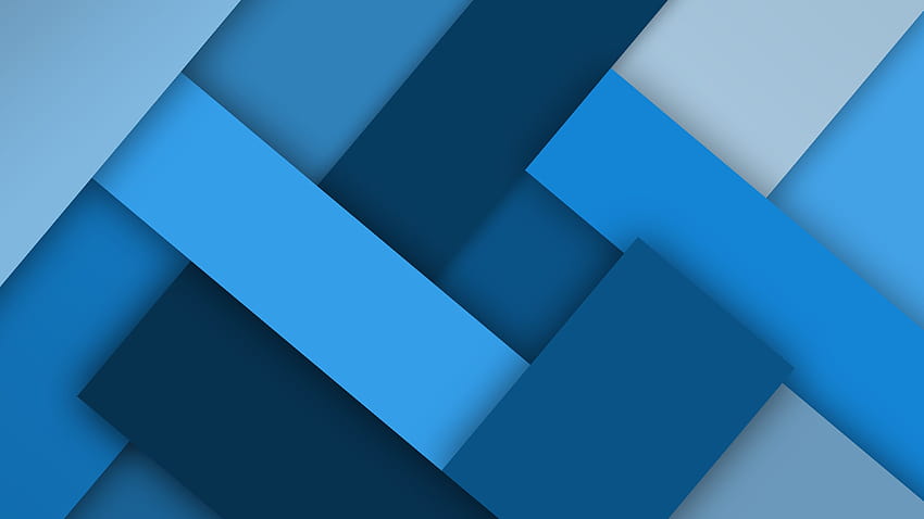 Ilustrasi biru dan putih, minimalis, seni digital, sederhana, biru bersih Wallpaper HD