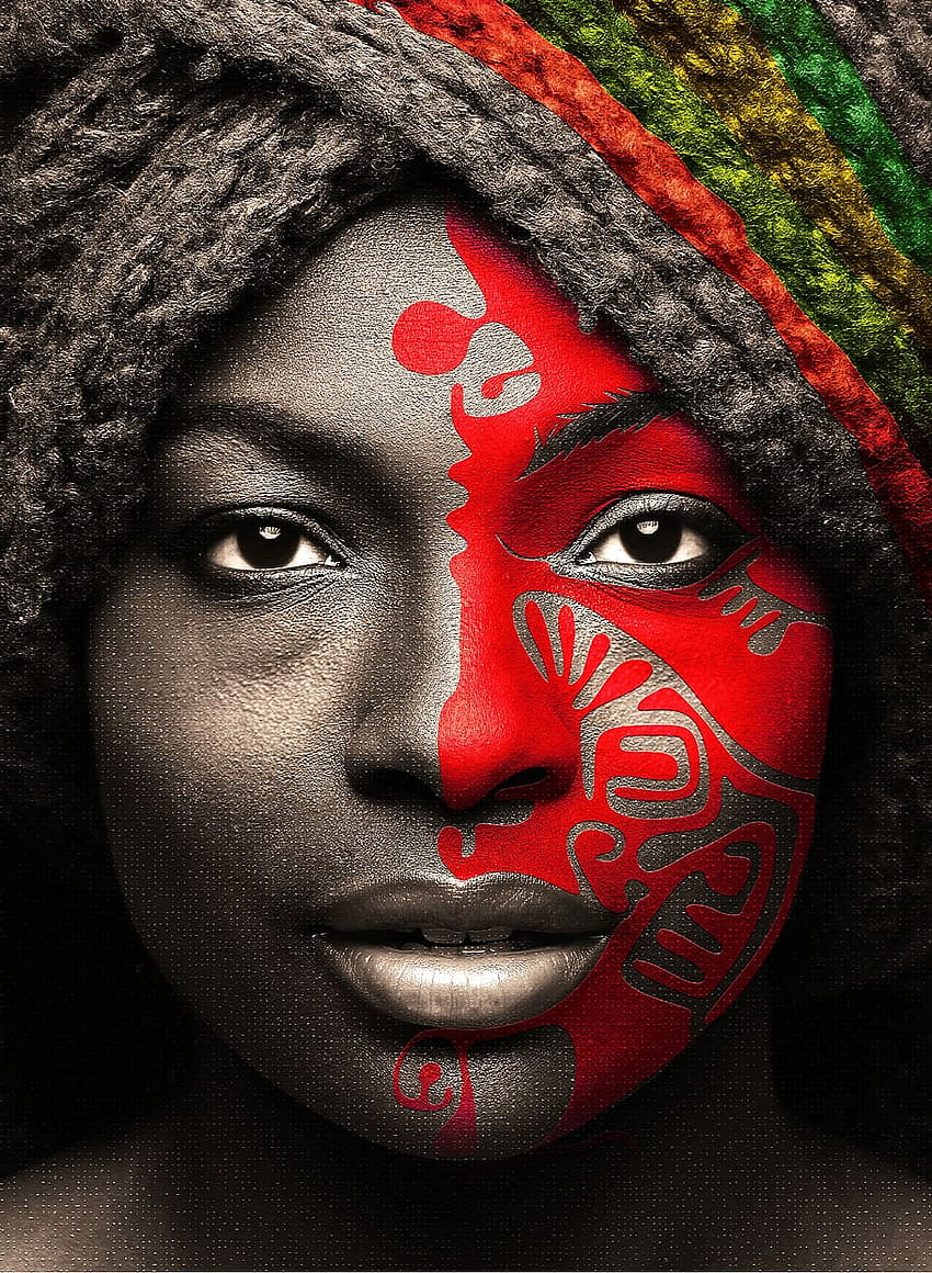 Niñas africanas, modelo de mujer africana. fondo de pantalla del teléfono
