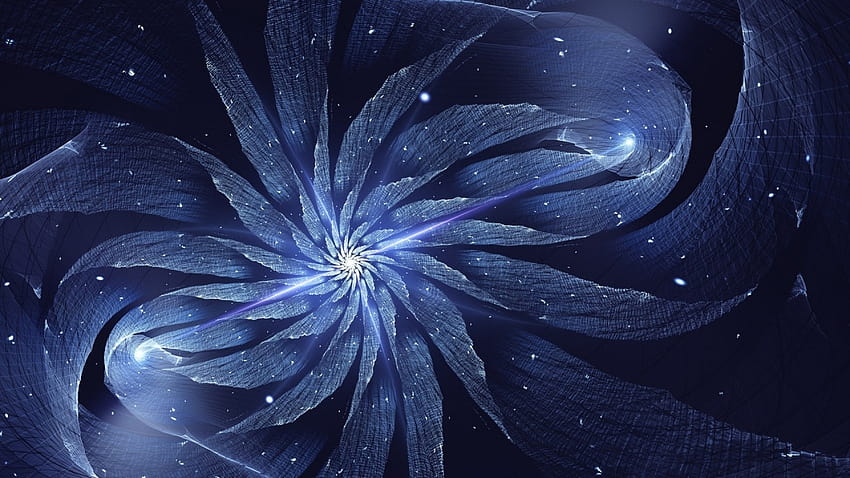 Winter Star Fractal HD wallpaper