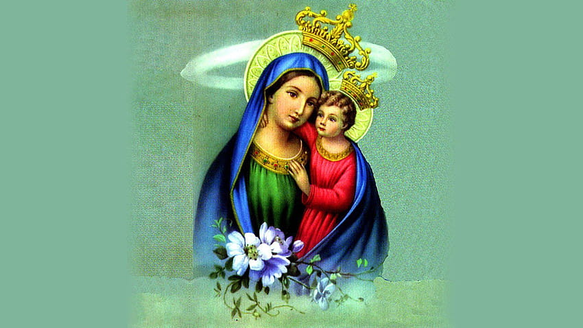 Mãe Maria com o Menino Jesus [1600x900] para seu celular e tablet, velankanni matha papel de parede HD