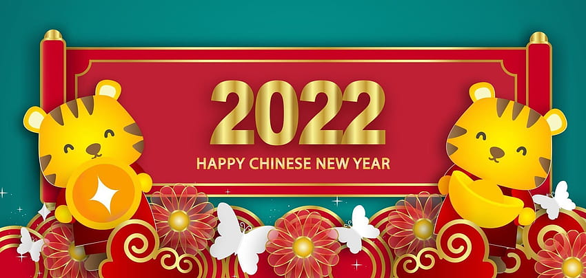 2022년 중국의 호랑이 깃발의 해. 2969457 Vecteezy의 벡터 아트, 2022 중국어 HD 월페이퍼