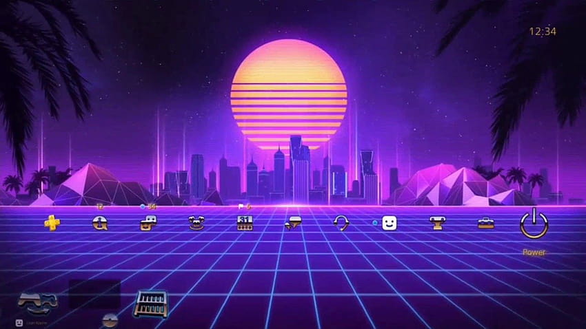 Neon City Ride dinamik tema, retro synth ps4 HD duvar kağıdı
