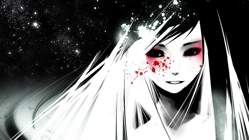 ciemna animowana dziewczyna z kreskówek [1920x1080] na telefon komórkowy i tablet, fajne anime pfp pc Tapeta HD