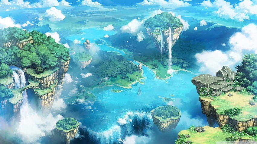 Floating Islands : High Definition HD wallpaper