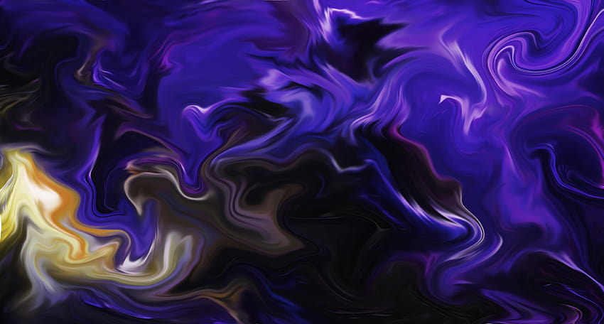 Abstract Fluid Liquid Artwork Colorful Shapes Dark Purple, abstract liquid purple pink and black HD wallpaper