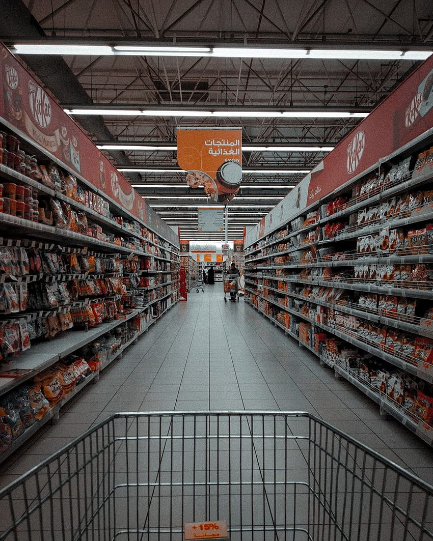 50 Supermercado [HQ], carrito de compras fondo de pantalla del teléfono