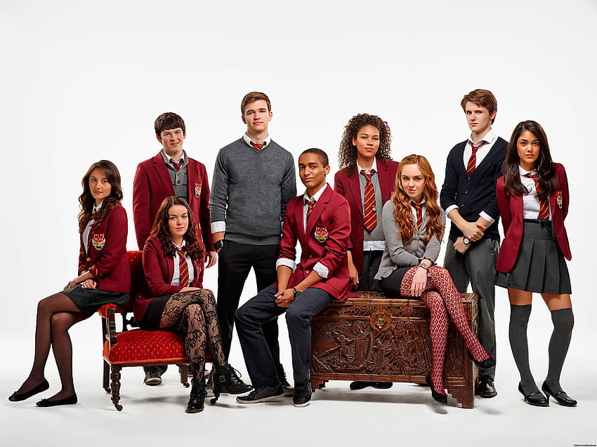 : people, sitting, team, musician, fashion, family, conversation, human positions, social group, house of anubis, alex sawyer, eugene simon, brad kevena, jade ramsey 3605x2702, group of people HD wallpaper