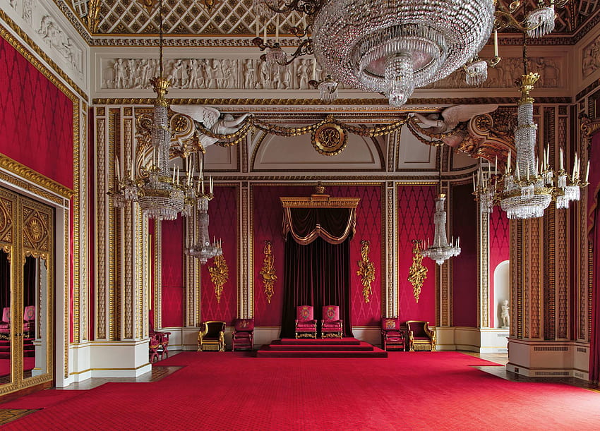 Plan królowej Elżbiety, aby ocalić Pałac Buckingham, wnętrze pałacu Tapeta HD
