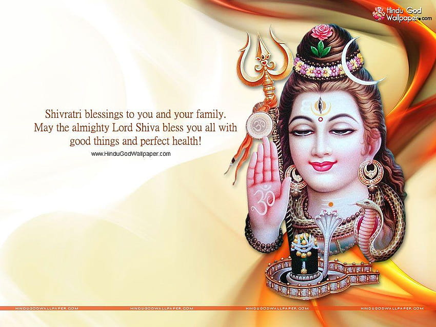 Maha Shivaratri with Quotes, shivratri HD wallpaper