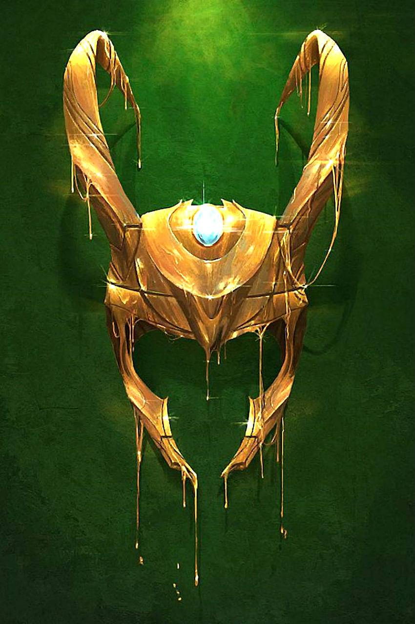 Каска Loki, лого на Loki HD тапет за телефон