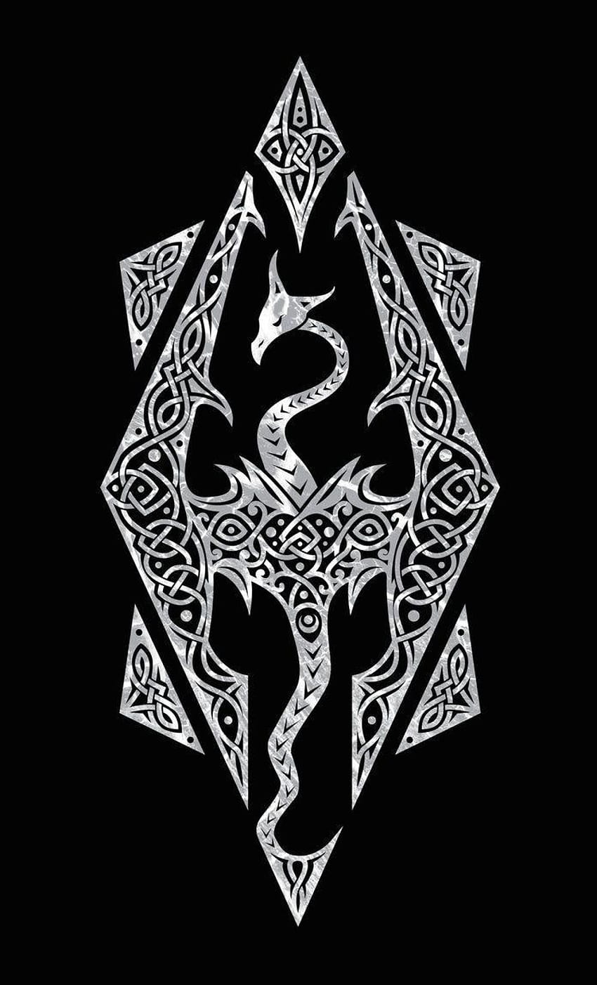 1032 best Skyrim, skyrim dragon symbol HD phone wallpaper