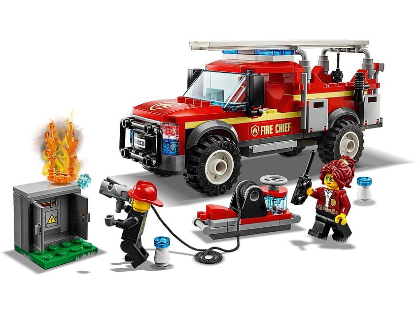 LEGO City Summer 2019 60231 Fire Truck, lego fire truck HD wallpaper