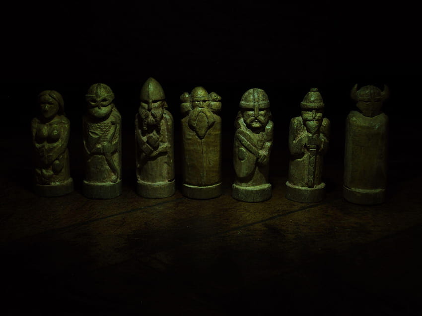 Norse gods by MagnusEdvarsson, woodworking. From left to right, they, norse mythology HD wallpaper