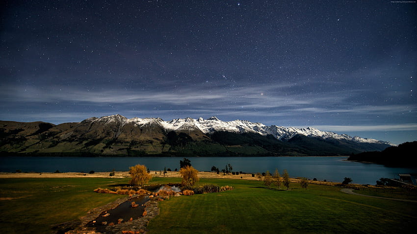 Neuseeland, Queenstown, Lake Wakatipu, neuseeländisches Rugby HD-Hintergrundbild