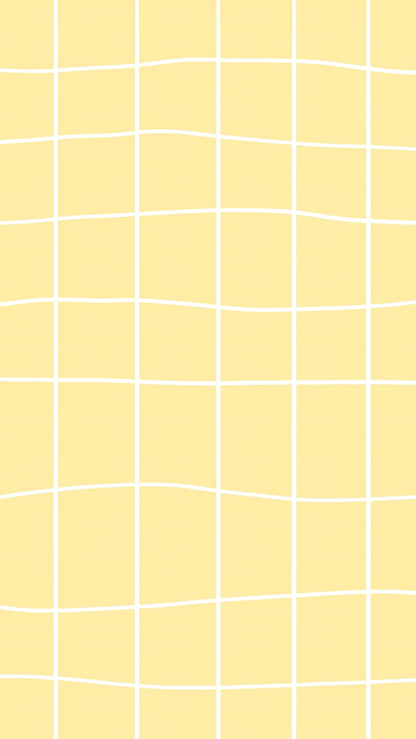 Yellow pastel grid psd aesthetic, yellow texting HD phone wallpaper