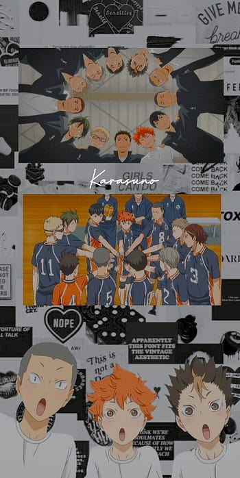 Wallpaper the ball, team, guys, volleyball, Haikyuu, Karasuma for mobile  and desktop, section сёнэн, resolution 1920x1080 - download