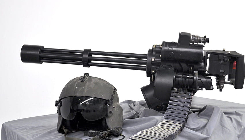 M134 Minigun Full and Backgrounds, waptrick senjata HD wallpaper