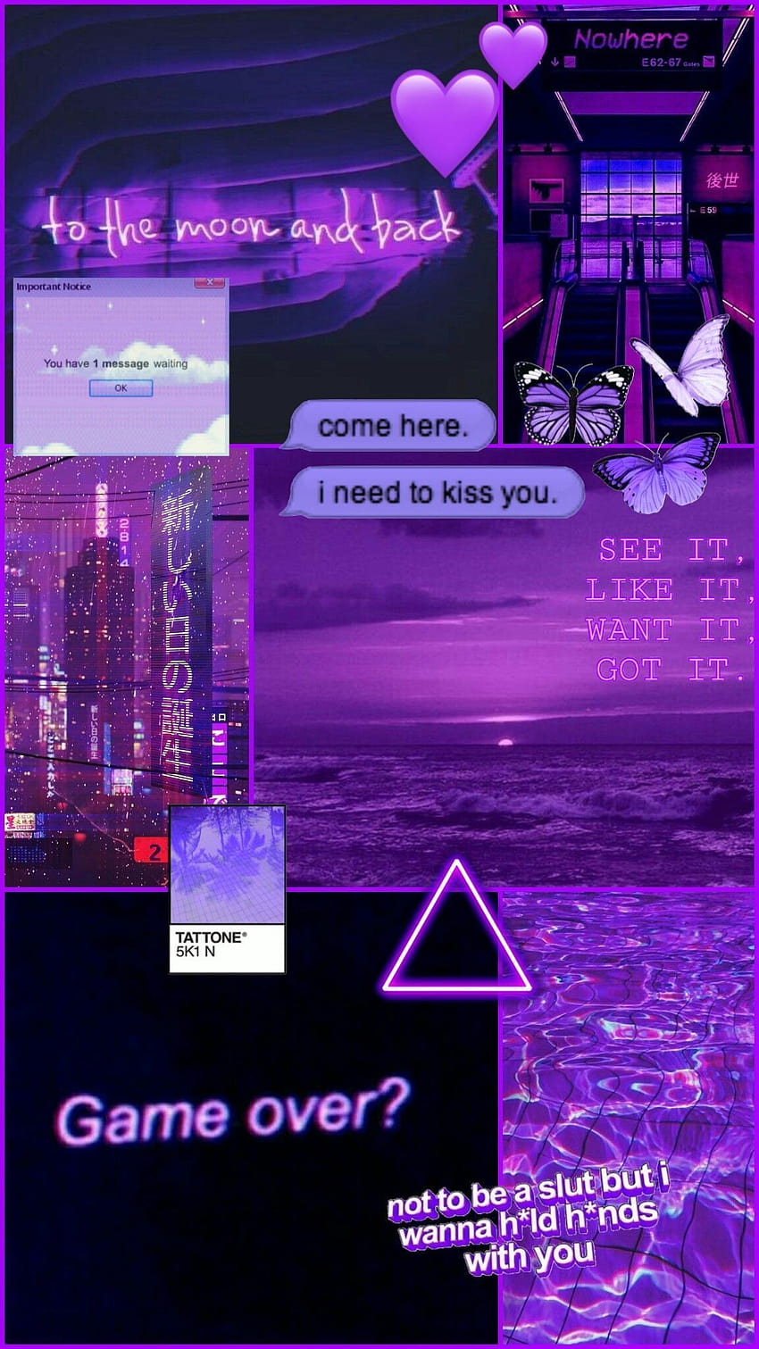 dark purple aesthetic ...br.pinterest, gaming purple aesthetic HD phone wallpaper