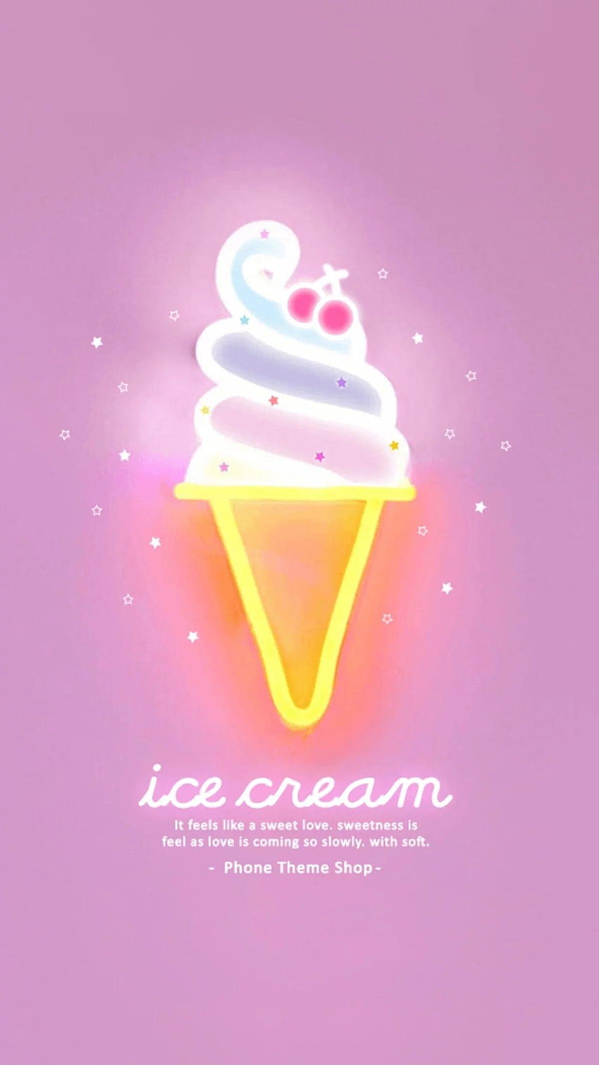 Cute Ice Cream, anime cute food HD phone wallpaper