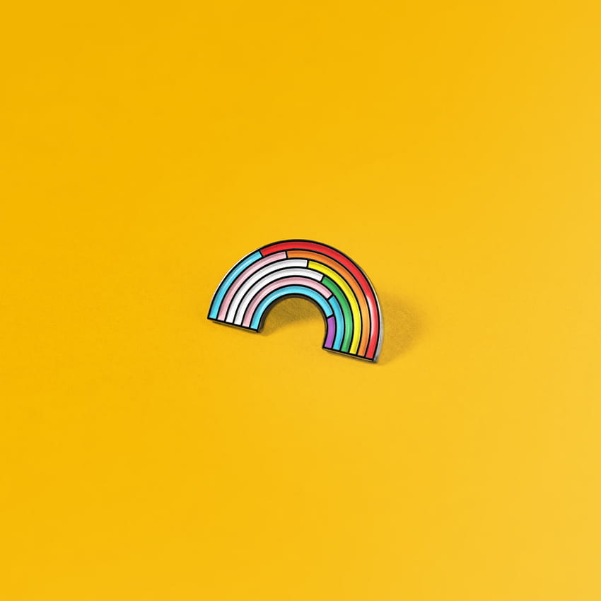 Trans/rainbow Pin Enby Badge Subtle Pride аксесоар LGBT Gay HD тапет за телефон