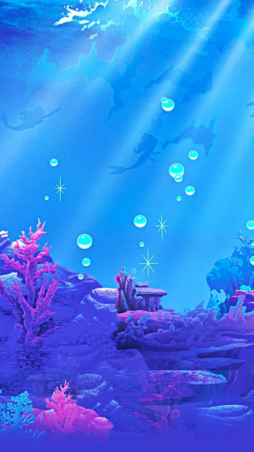 Die kleine Meerjungfrau, kleines Meerjungfrauentelefon HD-Handy-Hintergrundbild