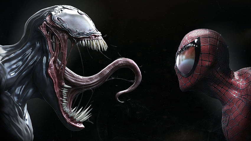 Venom Dual Monitor, racun vs kerusuhan Wallpaper HD