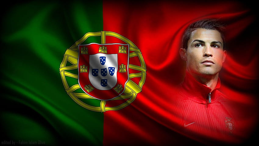 スポーツ クリスティアーノ ロナウド フラグ サッカー ポルトガル サッカー クール、ロナウドのロゴ 高画質の壁紙
