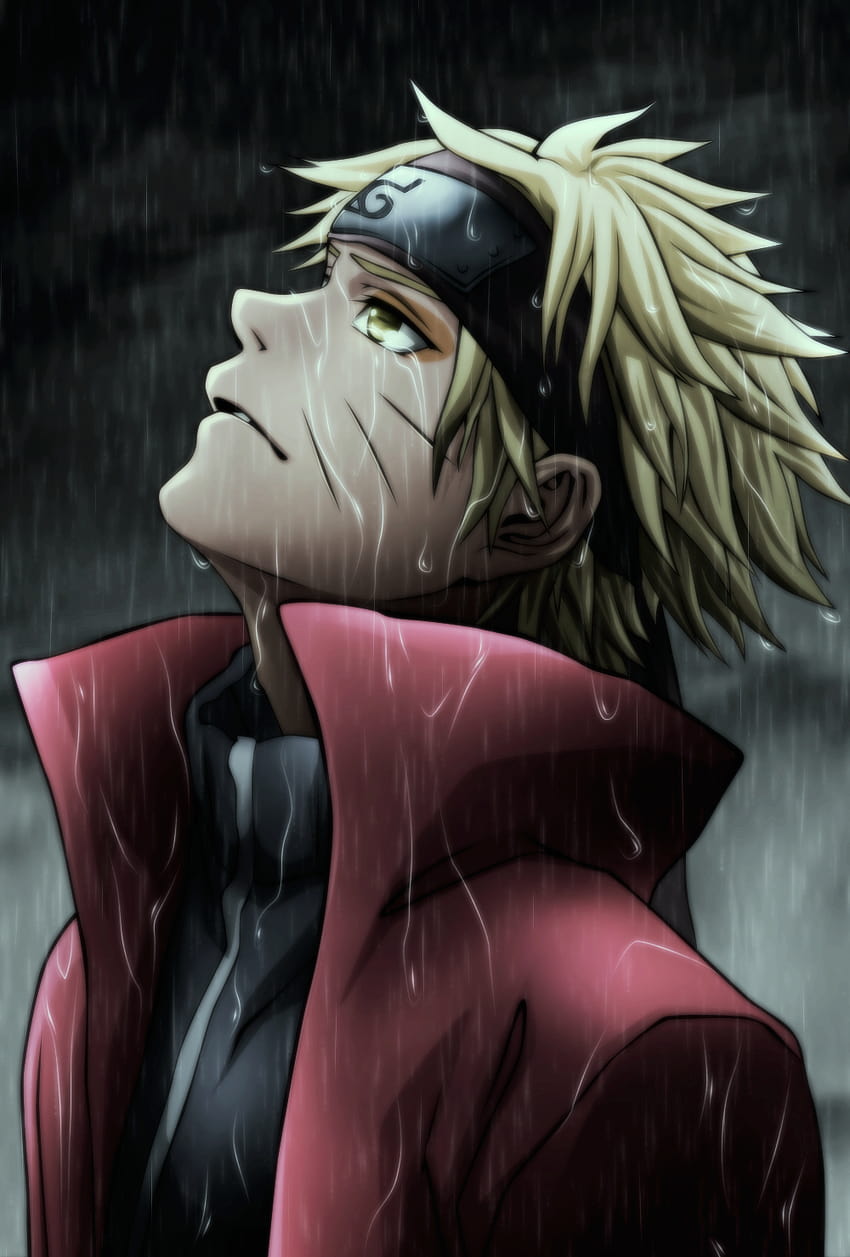 Sotto la pioggia: Naruto, Naruto piange Sfondo del telefono HD