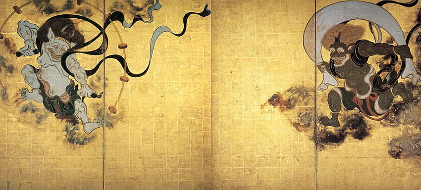 Japon Tanrıları, raijin HD duvar kağıdı
