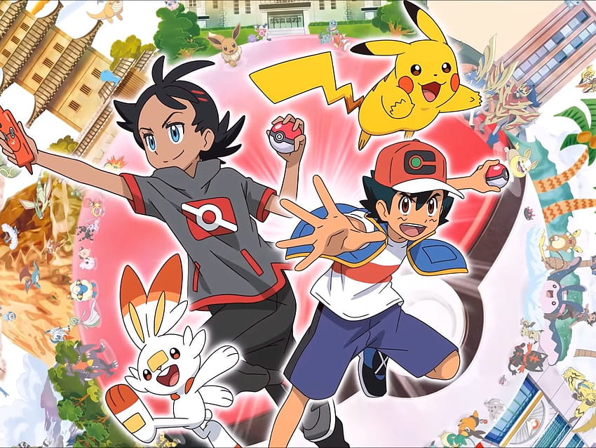 La nouvelle saison d'anime de Pokémon a un nouveau look, un nouvel acolyte, gou x ash Fond d'écran HD