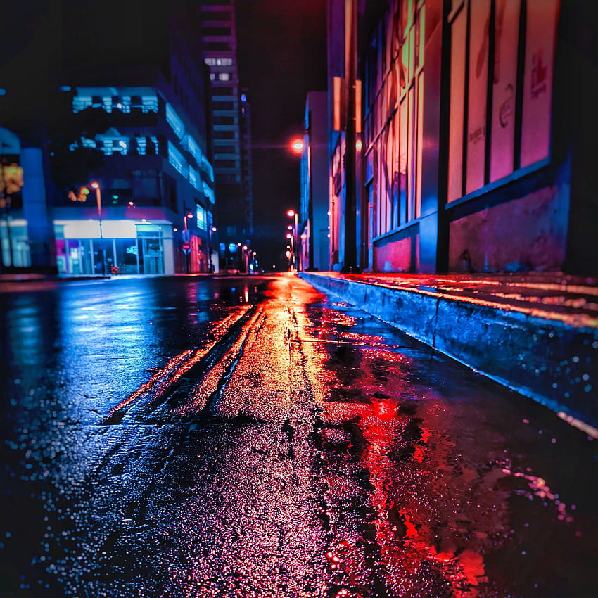 Street night ipad HD wallpapers | Pxfuel