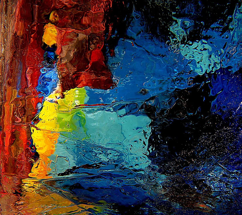 5 미술, 유성 페인트 예술적 다채로운 디지털 아트 HD 월페이퍼