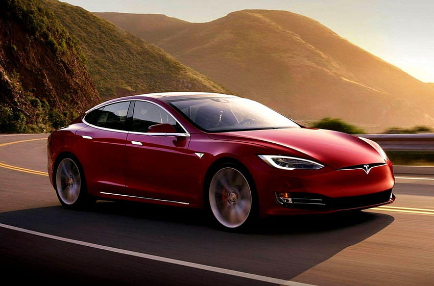 Elektroautos Tesla Model S, das Elektroauto des Tesla-Modells HD-Hintergrundbild