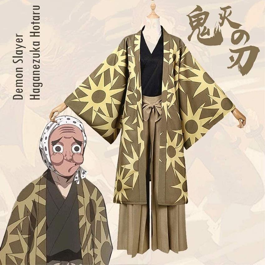 Demon Slayer Kimetsu no Yaiba Cosplay Haganezuka Hotaru przebranie na karnawał Kimono kostium na Halloween pełny zestaw: odzież, hotaru haganezuka Tapeta na telefon HD