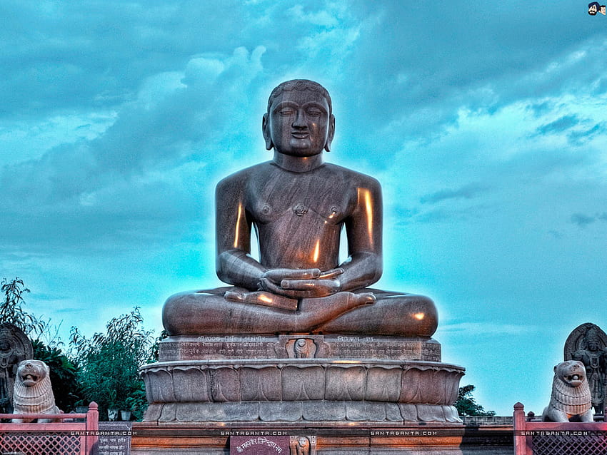 Господ Махавира, известен също като Вардхамана, е двадесетте, джайнистки бог HD тапет