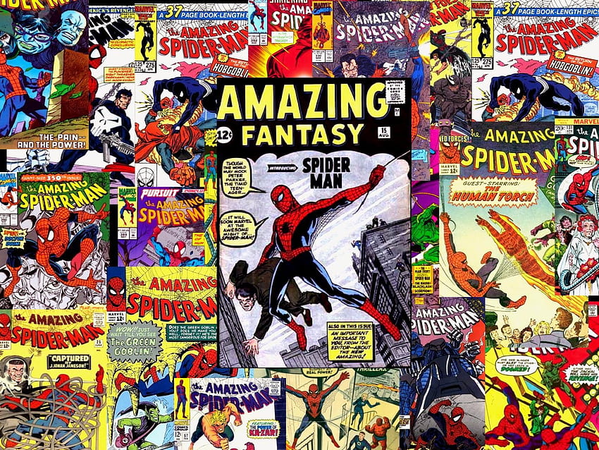 Spiderman Comic Group, libros del hombre araña fondo de pantalla