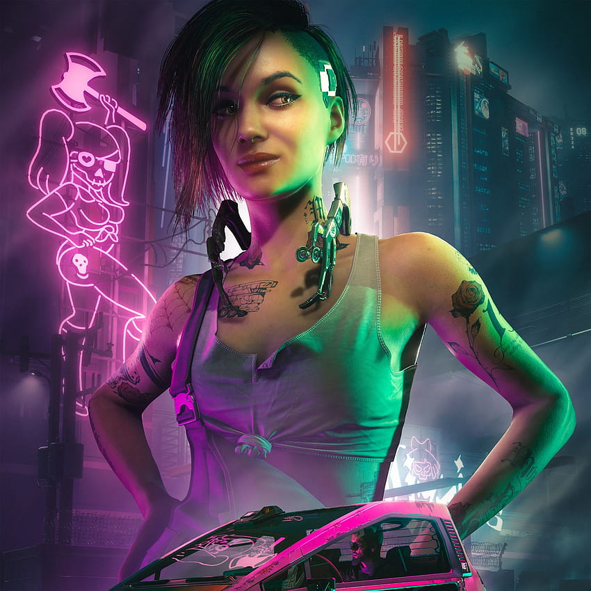Judy Alvarez , Cyber​​punk 2077, Cyber​​punk girl, 2021 ゲーム, ゲーム、サイバーパンク ジュディ HD電話の壁紙