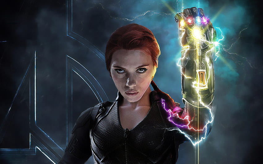3840x2400 Black Widow With Infinity Gauntlet , Backgrounds, and HD wallpaper