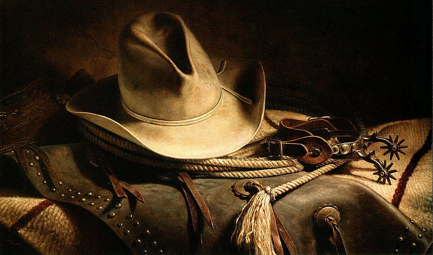 Cappello da cowboy, sfondi, cowboy occidentale Sfondo HD