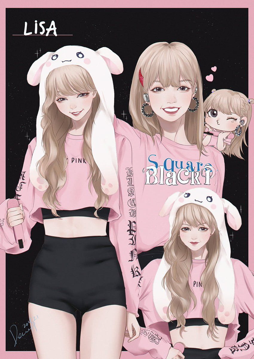 Lisa in Anime Version 😘 | BLINK (블링크) Amino