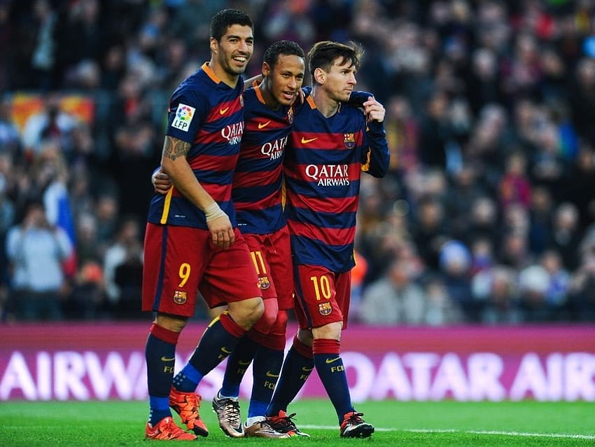 Luis Suarez Messi Neymar, trio msn Tapeta HD