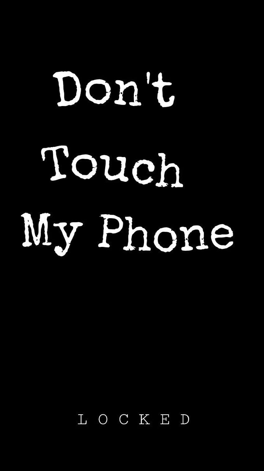 Kilit ekranı siyah, iphone'uma dokunma HD telefon duvar kağıdı