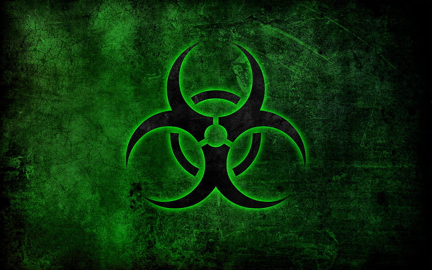 109 Biohazard, toxic sign red HD wallpaper