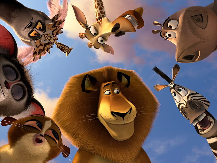 Aslan, canavar, çizgi film, Madagaskar 3 1400x1050 HD duvar kağıdı
