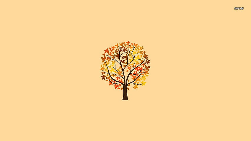 Fall Minimalist, autumn aesthetic laptop HD wallpaper