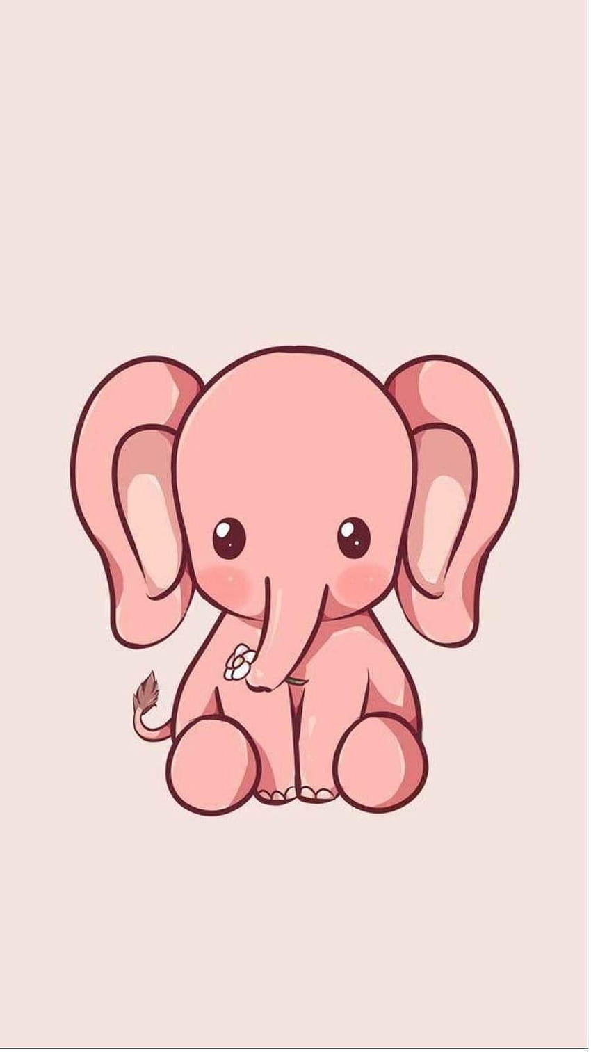 Pink Elephant, elephant logo HD phone wallpaper